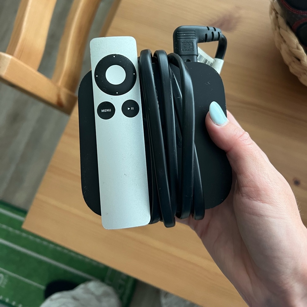 Apple TV with remote